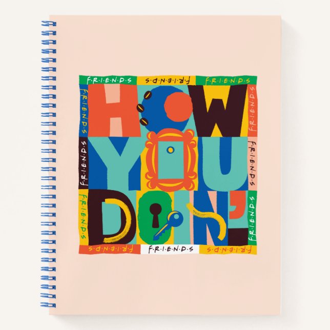 FRIENDS™ | How You Doin' - Vibrant Graphic Notebook (Front)