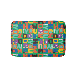 FRIENDS™ How You Doin' Vibrant Pattern Bath Mat
