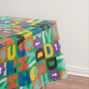 FRIENDS™   How You Doin' Vibrant Pattern Tablecloth