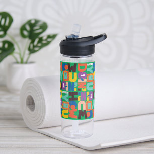FRIENDS™ How You Doin' Vibrant Pattern Water Bottle
