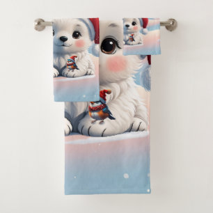 Friends in a fantasy world. bath towel set