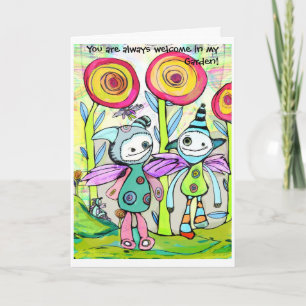 Friends in a Pixie Garden Card