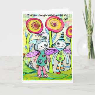 Friends in a Pixie Garden Card