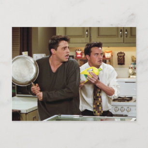 FRIENDS™   Joey & Chandler Scared Invitation Postcard