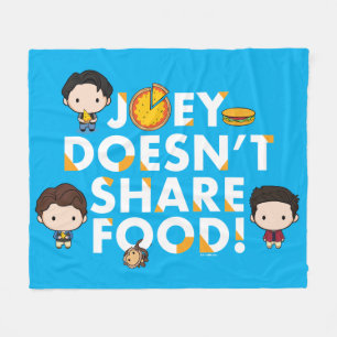 FRIENDS™   Joey Doesn't Share Food Chibi Fleece Blanket