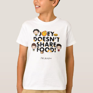 FRIENDS™   Joey Doesn't Share Food Chibi T-Shirt