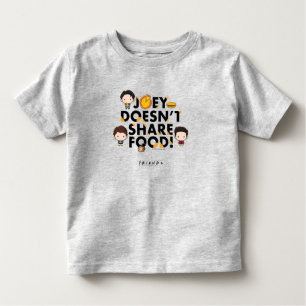 FRIENDS™   Joey Doesn't Share Food Chibi Toddler T-Shirt