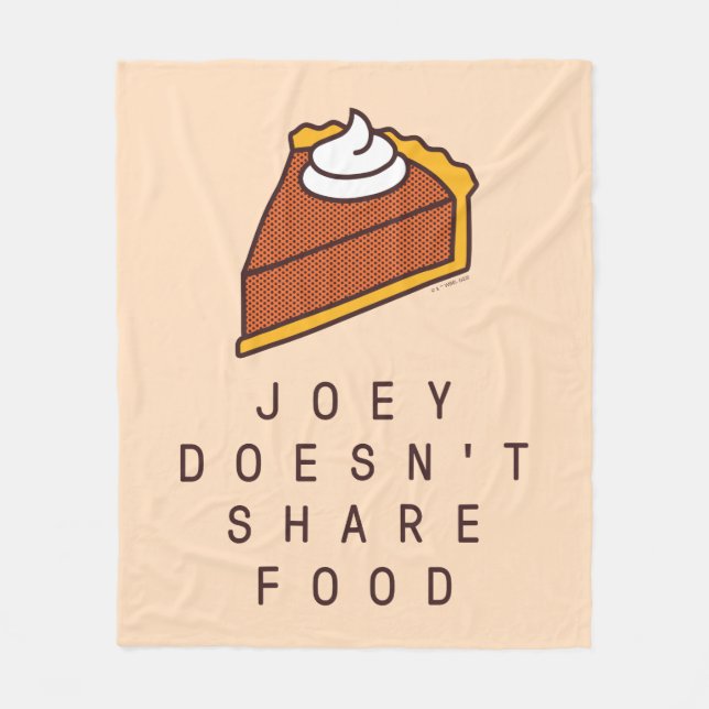 FRIENDS™ | Joey Doesn't Share Food Fleece Blanket (Front)