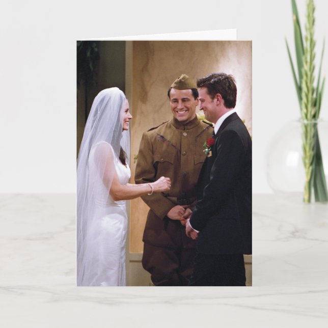 FRIENDS™ | Joey Marries Monica & Chandler Card (Front)