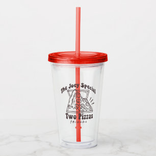 FRIENDS™ Joey Pizza Quote Acrylic Tumbler