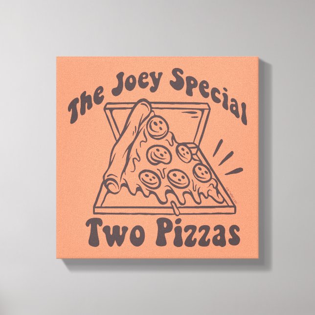 FRIENDS™ | Joey Pizza Quote Canvas Print (Front)