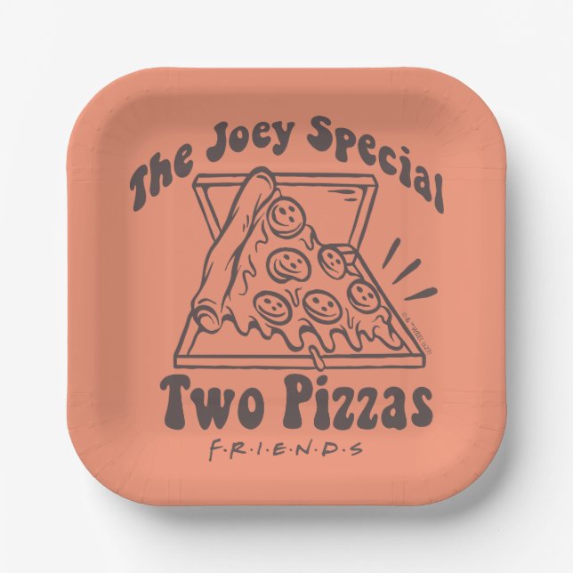 FRIENDS™ | Joey Pizza Quote Paper Plate (Front)