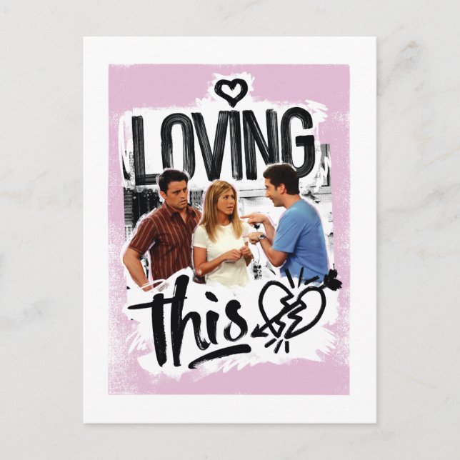 FRIENDS™ | Joey, Rachel, & Ross - Loving This! Invitation Postcard (Front)