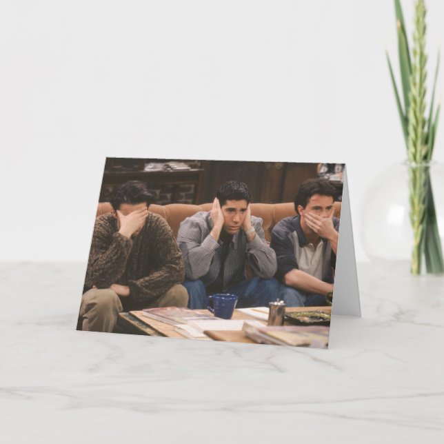 FRIENDS™ | Joey, Ross, and Chandler on the Couch Card (Front)