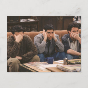 FRIENDS™   Joey, Ross, and Chandler on the Couch Invitation Postcard