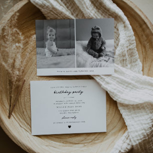 Friends Joint Birthday Party Photo Invitation