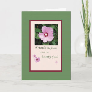 Friends Like Flowers Birthday Card