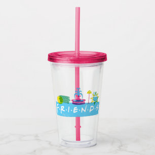 FRIENDS™   Logo with Icons Acrylic Tumbler