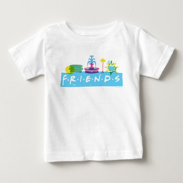 FRIENDS™ | Logo with Icons Baby T-Shirt (Front)