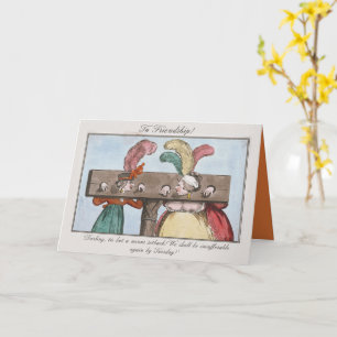  Friends Misbehaving Funny Not Sorry Friendship Card