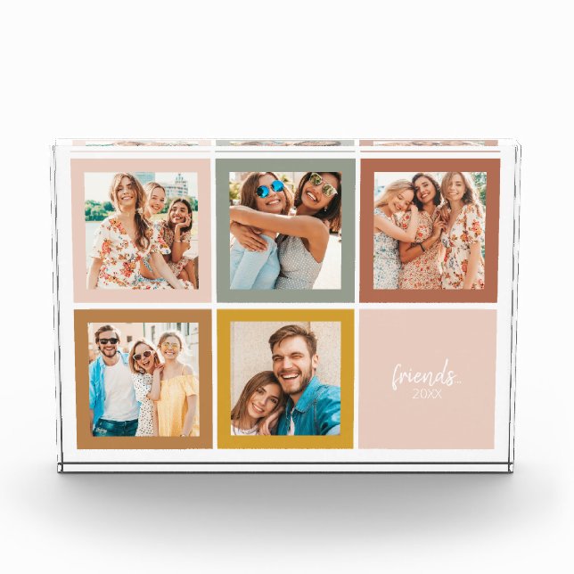 Friends Modern Minimal Photo Block (Front)
