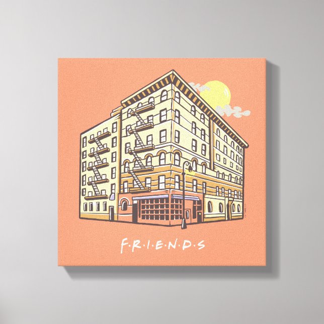 FRIENDS™ | Monica's Apartment Building Canvas Print (Front)