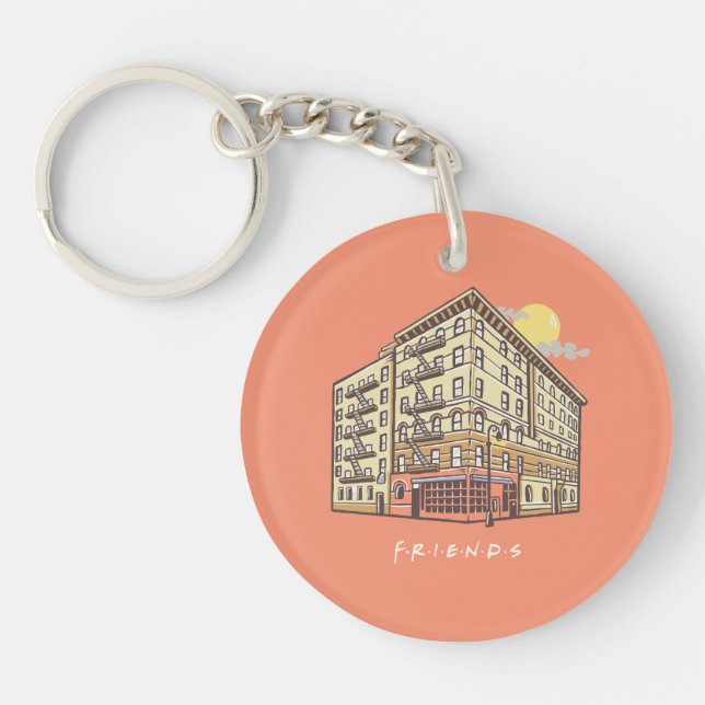 FRIENDS™ | Monica's Apartment Building Key Ring (Front)