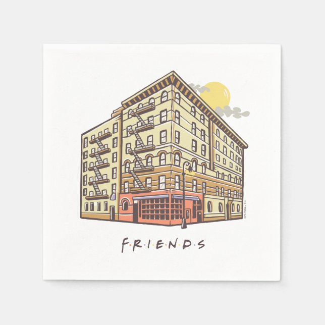 FRIENDS™ | Monica's Apartment Building Napkin (Front)
