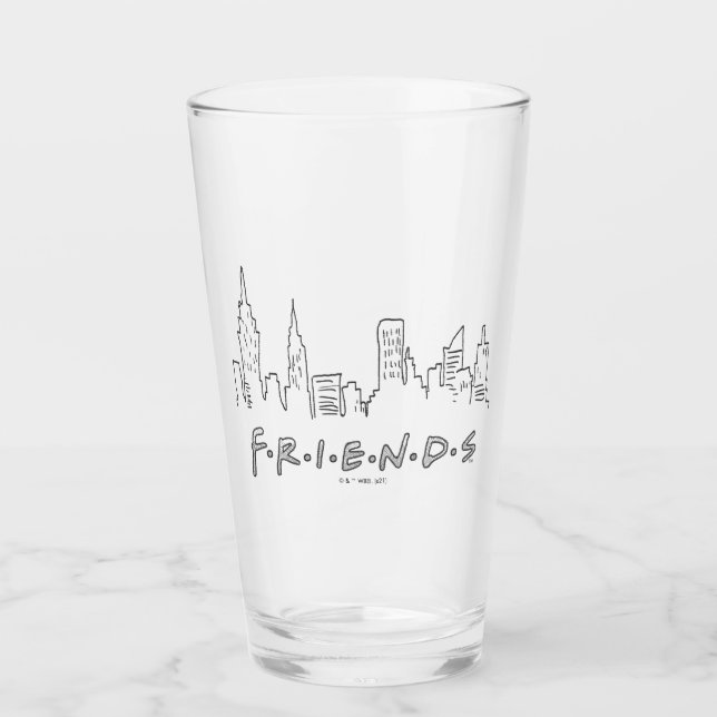 FRIENDS™ | New York City Silhouette Glass (Front)