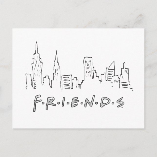 FRIENDS™ | New York City Silhouette Postcard (Front)