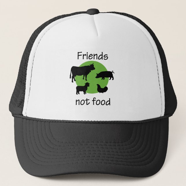 Friends, Not Food Trucker Hat (Front)