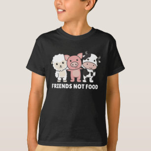 Friends Not Food Vegan Sheep Pig Cow T-Shirt