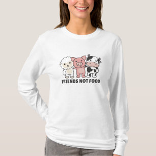 Friends Not Food Vegan Sheep Pig Cow T-Shirt