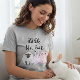 Friends not Food Vegan Vegetarian Diet Shirt