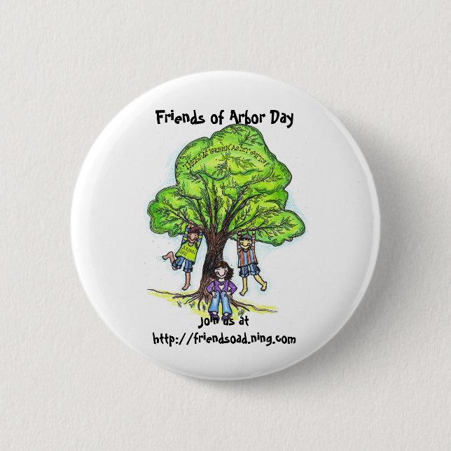 Friends of Arbor Day button (Front)