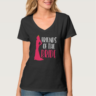 Friends Of The Bride Hen Party  Bachelorette Party T-Shirt