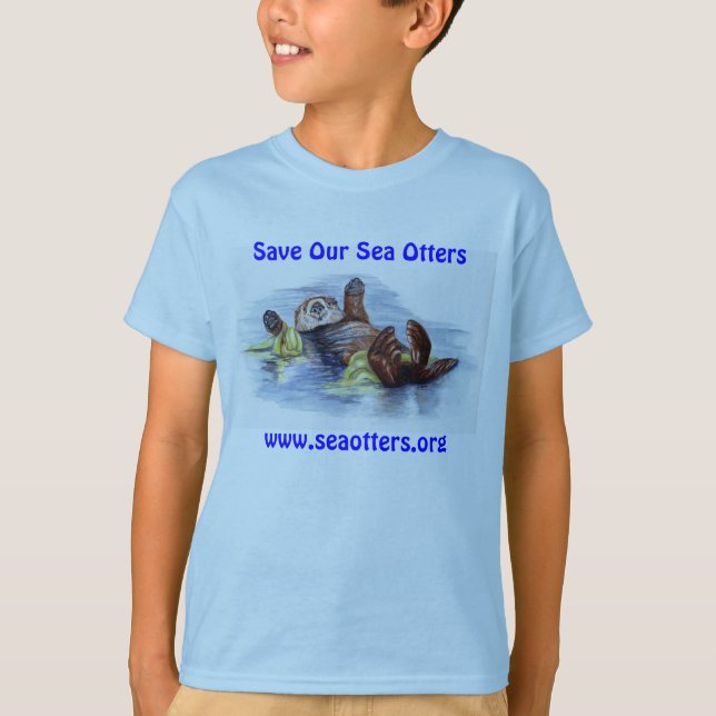 Friends of the Sea Otter Kid's TShirt (Front)