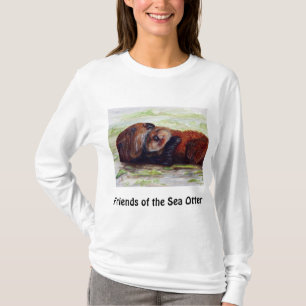 Friends of the Sea Otter Long Sleeve Shirt Womens