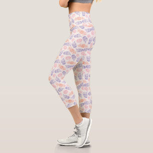 FRIENDS™ Pastel Central Perk Pattern Capri Leggings