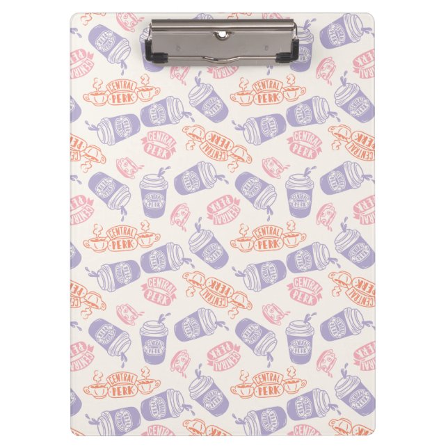FRIENDS™ | Pastel Central Perk Pattern Clipboard (Front)
