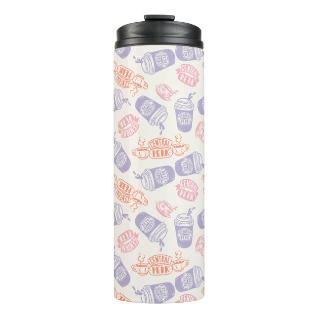 FRIENDS™ | Pastel Central Perk Pattern Thermal Tumbler (Front)
