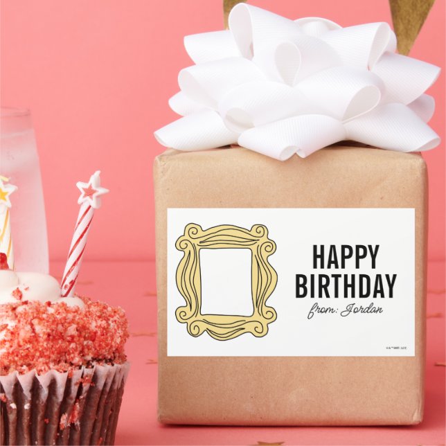 FRIENDS™ | Peephole Frame | Birthday Gift Tag (Party)