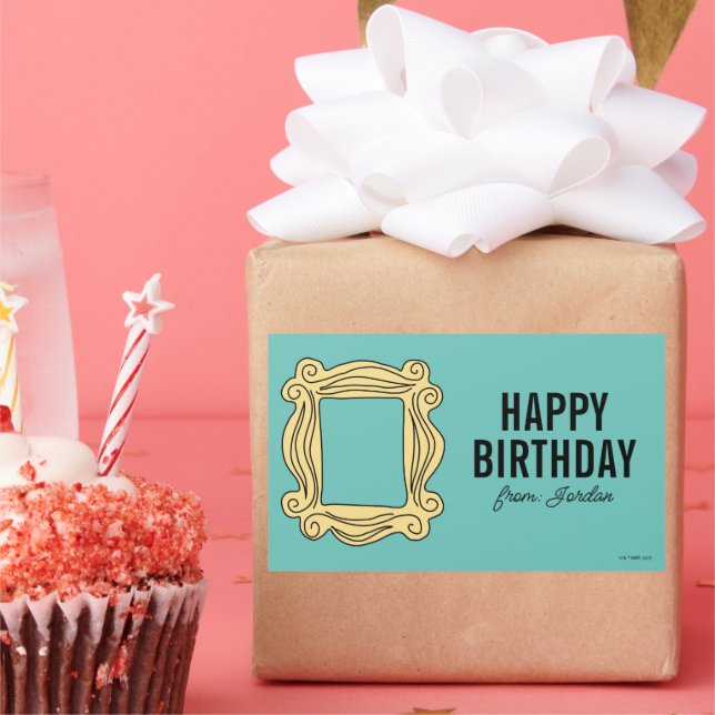 FRIENDS™ | Peephole Frame | Birthday Gift Tag (Party)