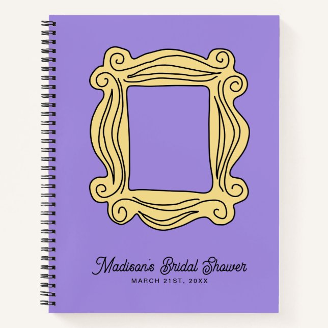 FRIENDS™ | Peephole Frame Bridal Shower Guest Notebook (Front)
