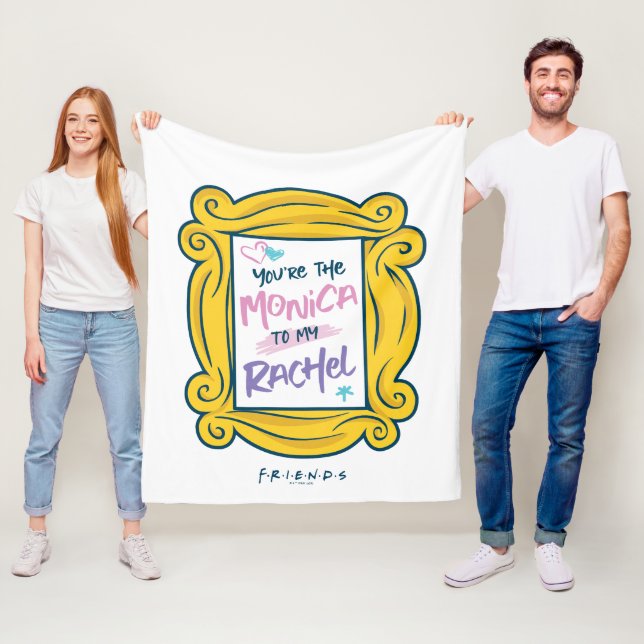 FRIENDS™ Peephole | You're the Monica to my Rachel Fleece Blanket (In Situ)