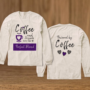 Friends perfect blend purple coffee Tri-Blend shirt