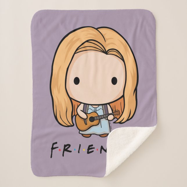 FRIENDS™ | Phoebe Chibi Sherpa Blanket (Front)