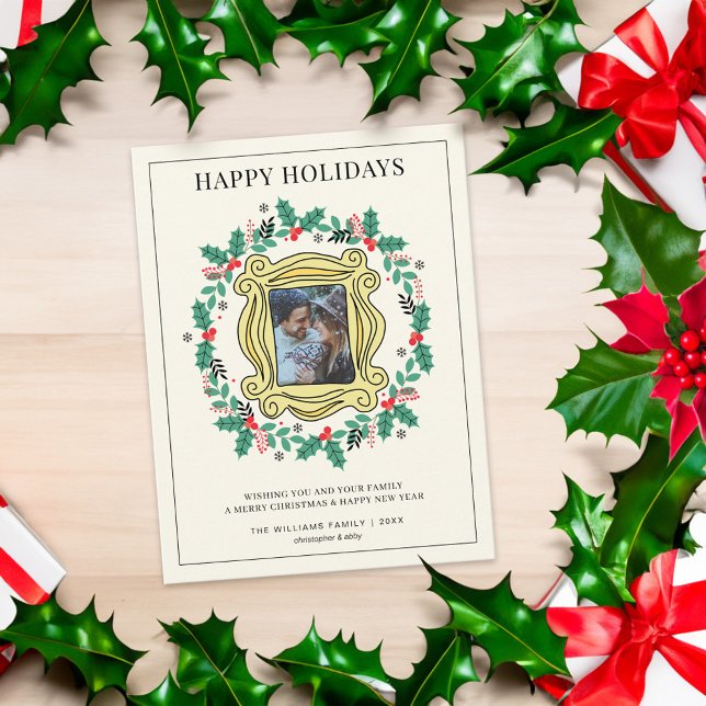 FRIENDS™ Photo Holiday Christmas (Card on table)