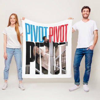 FRIENDS™ | PIVOT PIVOT PIVOT Quote Fleece Blanket
