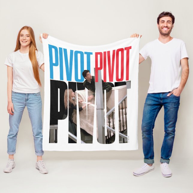 FRIENDS™ | PIVOT PIVOT PIVOT Quote Fleece Blanket (In Situ)